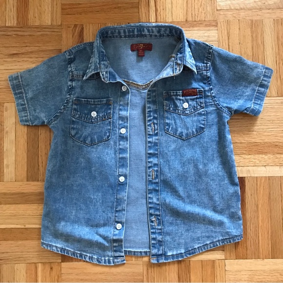 7 For All Mankind Boys Denim Shirt - Picture 12 of 12